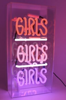 Неоновий бокс GIRLS GIRLS GIRLS